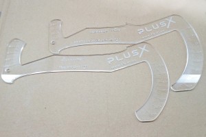 Plus X wing template set